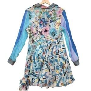 Fleur de Lis Collection Wearable art 3D top size L